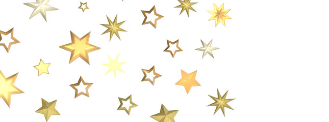 Falling Holiday Astral Radiance: Magnificent 3D Illustration of Descending Stellar Illumination for Christmas