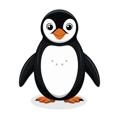 African penguin vector illustration on white background