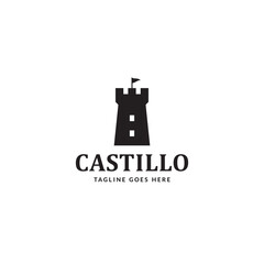 Castle or Castillo logo or icon design