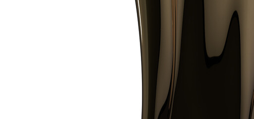 Golden Folds: Abstract 3D Gold Cloth Illustration with Mesmerizing Texture