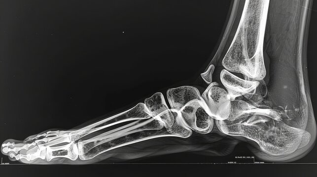 human foot ankel and leg xray picture