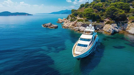 Tuinposter luxury motor boat, rio yachts italian shipyard © buraratn