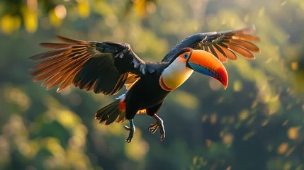 Poster tropical bird toco toucan  © somruethai