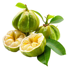 Garcinia, transparent background, isolated image, generative AI