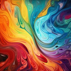 Colorful abstract background with waves.