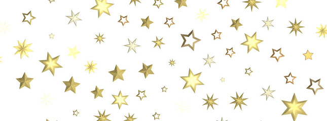 Twinkling Christmas Trail: Exquisite 3D Illustration of Falling Festive Starry Traces