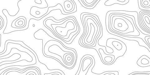 Fototapeta premium Topographic map background geographic line map with elevation assignments. Modern design with White background with topographic wavy pattern design.paper texture Imitation of a geographical map shades
