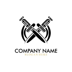 Knife vector illustration with unique design, perfect for logo, icon, mascot, etc.