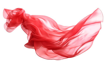 Obraz na płótnie Canvas Abstract Art of Red Silk in Motion.