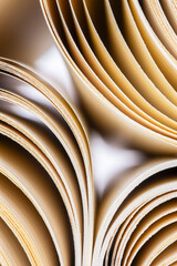 Abstract wallpaper background, curved lines created of paper waves
