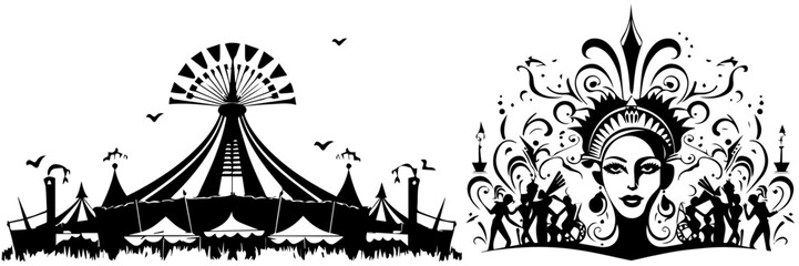 Wildlife and Shopping Cart Stock Photos: Deer, Nature, and Retail Imagery