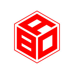 Hexagon ABD logo design vector | Hexagon ABD Font logo design vector | hexagon ABD template design vector