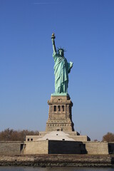 Beautiful view of Statue of Liberty on New York\'s Liberty Island. USA.