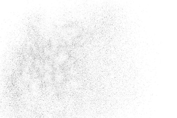 Black texture overlay. Dust grainy texture on white background. Grain noise stamp. Old paper. Grunge design elements. Vector illustration.	
