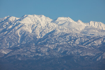 snow covered mountains