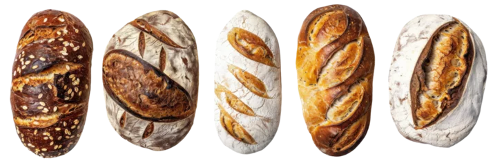 Rolgordijnen Artisan Bread Loaf Collection © dasom
