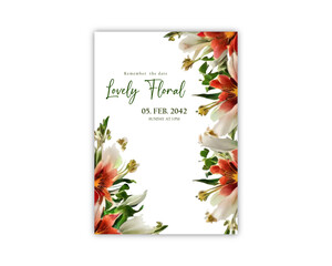  Floral elegant decorative template background greeting card and flowers poster vector 