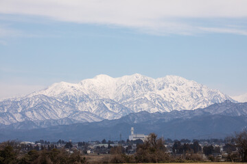 view of the mountains