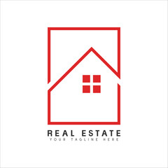 Real Estate Logo Design Minimal Apartment Logotype