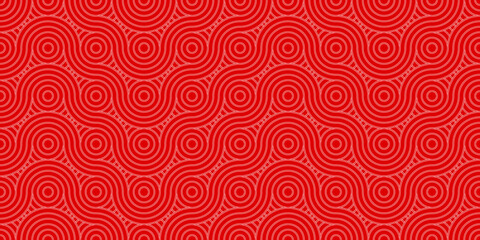 Fototapeta premium Vector seamless pattern. Chevron, Herringbone, Polka dot pattern background. abstract geometric with line monochrome trellis. Modern stylish texture. stripped geometric line element red color.