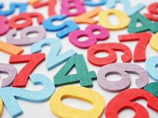 Fototapeta premium Numbers mathematics background 