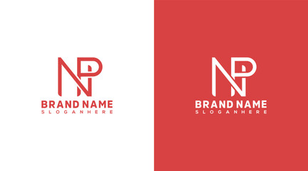 NP Letter Logo Design, NP icon Brand identity Design Monogram Logo PN - obrazy, fototapety, plakaty