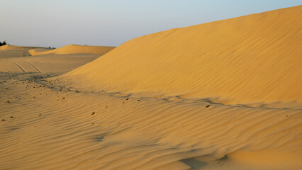 Sand dunes in Thar dessert of jaisalmer