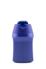 blue cosmetic plastic tube of shaving cream or gel