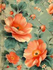 Floral pattern 1940s