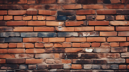 Panoramic brick wall texture background Brick wall texture for indoor or outdoor design background