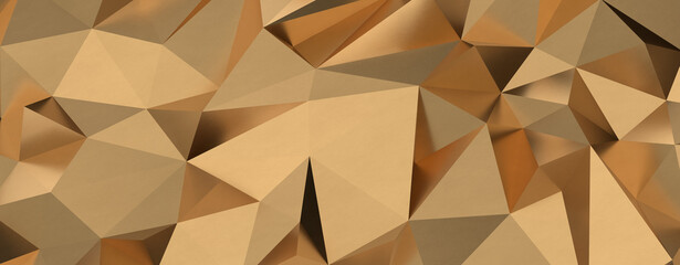 gold Abstract mosaic background, gold polygon background, abstract background