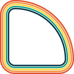 Retro Rainbow Shape 