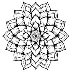 Fototapeta premium Vector mandala coloring book. Coloring pages for adults