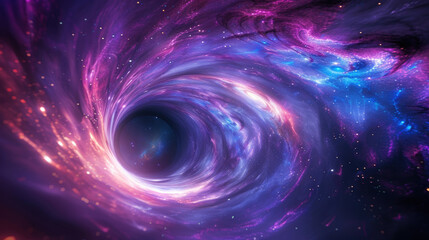 Space-time warp, nanoscopic black hole, energy vortex, concept of futuristic science