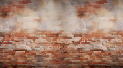 Panoramic brick wall texture background Brick wall texture for indoor or outdoor design background