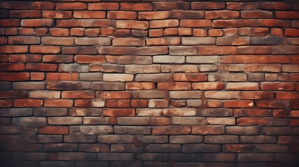 Obraz premium Panoramic brick wall texture background Brick wall texture for indoor or outdoor design background