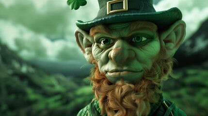 Leprechaun for St Patricks day, (He looks like Abe Lincoln don't you think?)