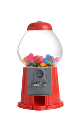 isolated gumball machine with gum - 739316332