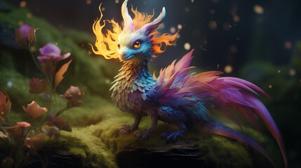 Obraz premium dragon close up