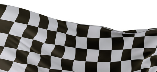 Fototapeta premium finish flag 3d background muster - PNG