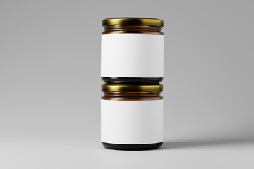 500g or Medium Size Food Jar Mockups

A set of glass jar mockups featuring a medium size 500g - 750g glass jar.