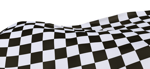 grid abstract background chess checkered flag finish line victory 3d rendering