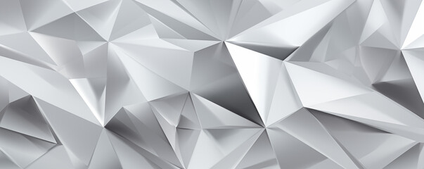 Abstract white geometric polygonal background