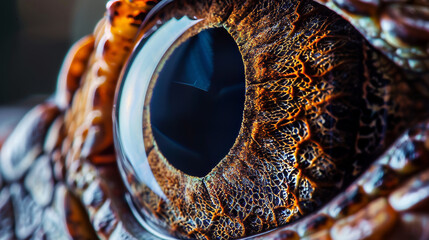 reptile eye, extreme close-up