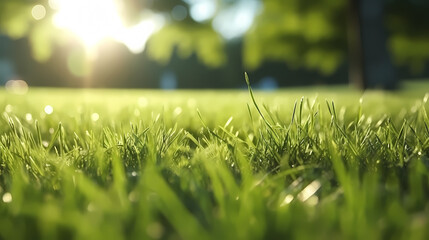 Grass texture background, close-up of green grass