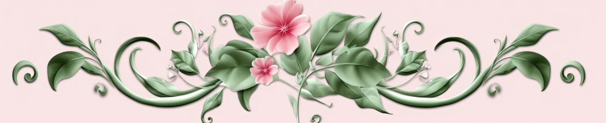 Flower on Pink Background