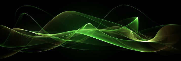 Abstract green lines wallpaper with organic shapes and textures for design projects and backgrounds.