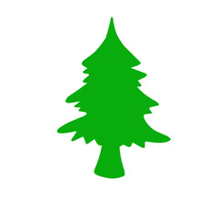 green pine tree illustratiom