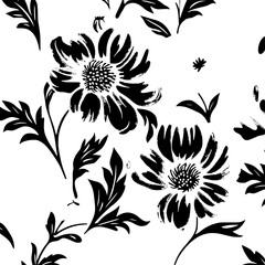 floral seamless pattern, pattern, flower pattern, geometric pattern, diagonal pattern, floral, flower, seamless, design, ornament, vector, decoration, art, wallpaper, leaf, illustration, black, style,