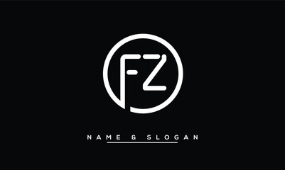 FZ,  ZF,  F,  Z  Abstract  Letters Logo  Monogram